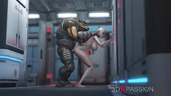 Interspecies couple enjoys spaceship sex and everything they do is extreme