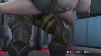 Interspecies couple enjoys spaceship sex and everything they do is extreme