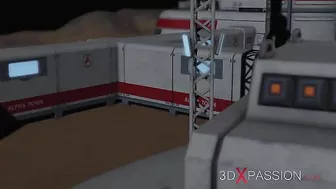 Interspecies couple enjoys spaceship sex and everything they do is extreme