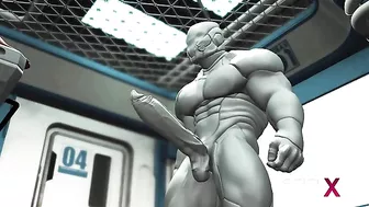 Big boobs black girl getting fucked by a really hung robot that wants her GAPED