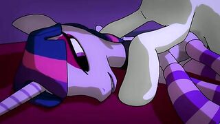 MLP hentai featuring sleeping sex and other kinky implications for the mares