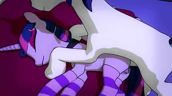 MLP hentai featuring sleeping sex and other kinky implications for the mares