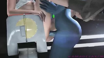 Rey from Star Wars gets fucked by that Mass Effect chick, Liara and it is HOT