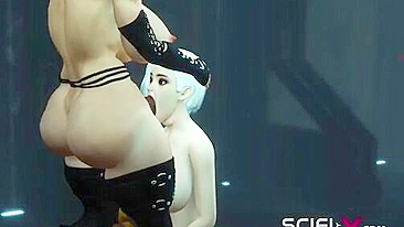 Sci fi style fucking with a really horny futa that wants to fuck bitches