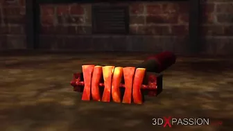 Futa girl sets her sights on a gorgeous pussy in a passionate BDSM fuck scene