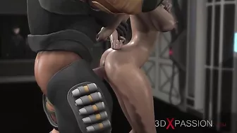 Sexy female can barely withstand his boner in a hardcore banging movie here