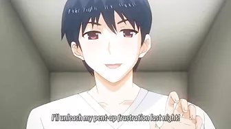 Big boobs hentai MILF taking younger dick with lust and appetite on the bed