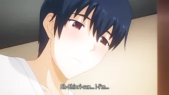 Big boobs hentai MILF taking younger dick with lust and appetite on the bed