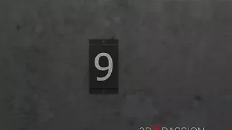 Bondage slave with short hair fucked in a BDSM hentai XXX scene wtih gape