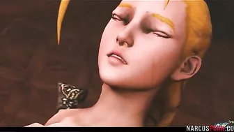 Street Fighter Cammy featured i na hardcore video with a true monster cock