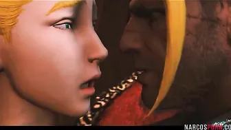 Street Fighter Cammy featured i na hardcore video with a true monster cock