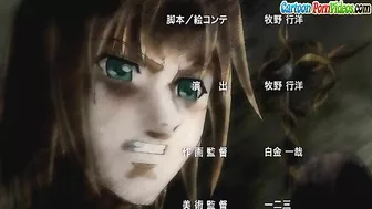 Hentai gal with a hot ass is getting ravaged on all fours in the sack in 3some