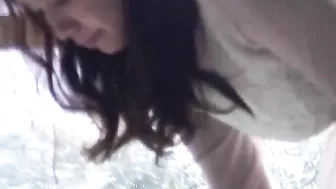 Voyeur captures stunning Japanese babe masturbating for his pleasure.