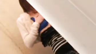 Jav uncensored, Japanese hottie masturbating, secretly filmed by a perv voyeur.