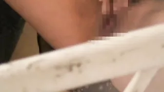 Sexy Japanese neighbor masturbates, recorded by a voyeur.