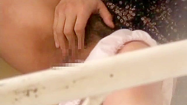 Sexy Japanese neighbor masturbates, recorded by a voyeur.