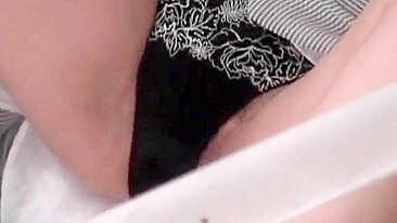 Hot & slutty Japanese babe pleasures herself, secretly recorded by voyeur / uncensored.