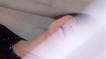 Uncensored - Sizzling Japanese hottie masturbating, secretly filmed by voyeur.