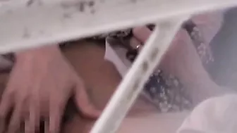 Uncensored - Hot Japanese babe pleasures herself, watched by voyeur. Uncensored - Hot Japanese babe pleasures herself, watched by voyeur.