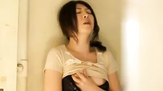Watching my sexually adventurous Japanese slut pleasure herself on Iphone.
