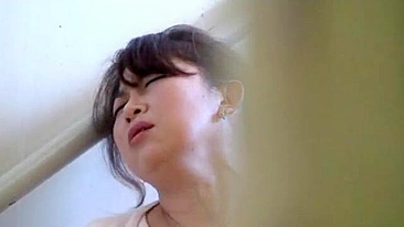 Spying on my erotic Japanese roommate during her masturbation session.