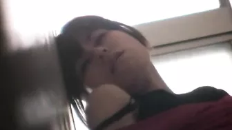 My horny Japanese roommate pleasures herself in a steamy solo session.