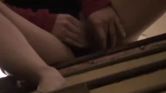 My horny Japanese roommate pleasures herself in a steamy solo session.