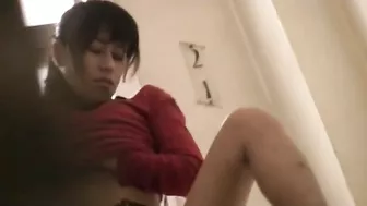 My horny Japanese roommate pleasures herself in a steamy solo session.