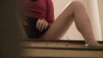 My horny Japanese roommate pleasures herself in a steamy solo session.