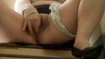 Kinky Japanese girl's solo sex session filmed in secret, exclusive uncensored masturbate video