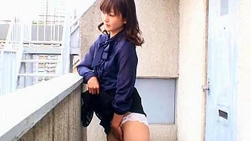 Naughty Japanese slut gets off on hidden camera, exclusive uncensored video of her first time with a jerk off.