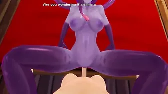 Purple hentai hottie is going to let him insert his penis deep in her cavity Purple hentai hottie is going to let him insert his penis deep in her cavity