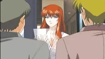 Redheaded MILF with huge knockers is enjoying the size of his meaty penis