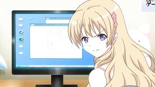 Eroge! Make Sexy Games - Big boobs anime hottie wants him all the way in