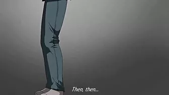 Milking his cock to make him orgasm with power and conviction and cuteness