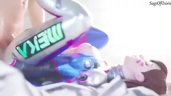 Overwatch D.Va compilation with all kinds of impassioned fucking in HD
