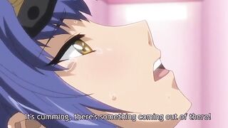 Hentai princess is fingering herself to the point of real orgasms as well