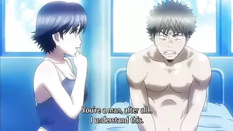 Sexy and Stupid Water Polo Comedy!! - Hentai slut with big boobs wants loving