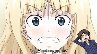 Brilliant sex scene featuring a seductive blonde with huge hentai titties