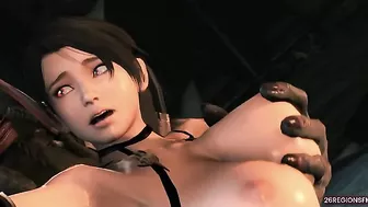 Momiji The Demon Hunter hentai compilation with the biggest monster dongs