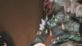 Momiji The Demon Hunter hentai compilation with the biggest monster dongs