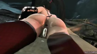 Momiji The Demon Hunter hentai compilation with the biggest monster dongs