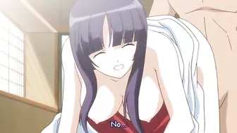 Lesbian babe has a cute face and sexy body to die for in this hentai movie