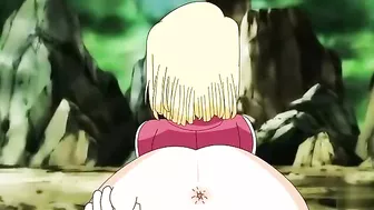 Krillin and Android 18 hentai fuck scene with lots of passionate orgasms