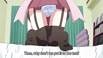 A hot and sultry hentai schoolgirl that is in charge of things in this video