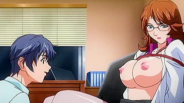 Small is definitely not the way to go in this passionate hentai fuck scene