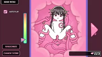 A hot porno with a hot chick that looks simply amazing while taking tentacles