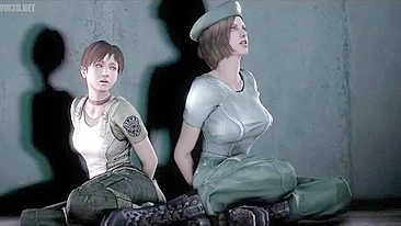 Resident Evil hentai with hot girls that want the biggest dicks in their holes