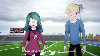 Filthy fucking with a demon girl is all he really cares about in this one