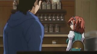 Cafe Junkie - Hentai public sex with a really slutty redhead that needs dick